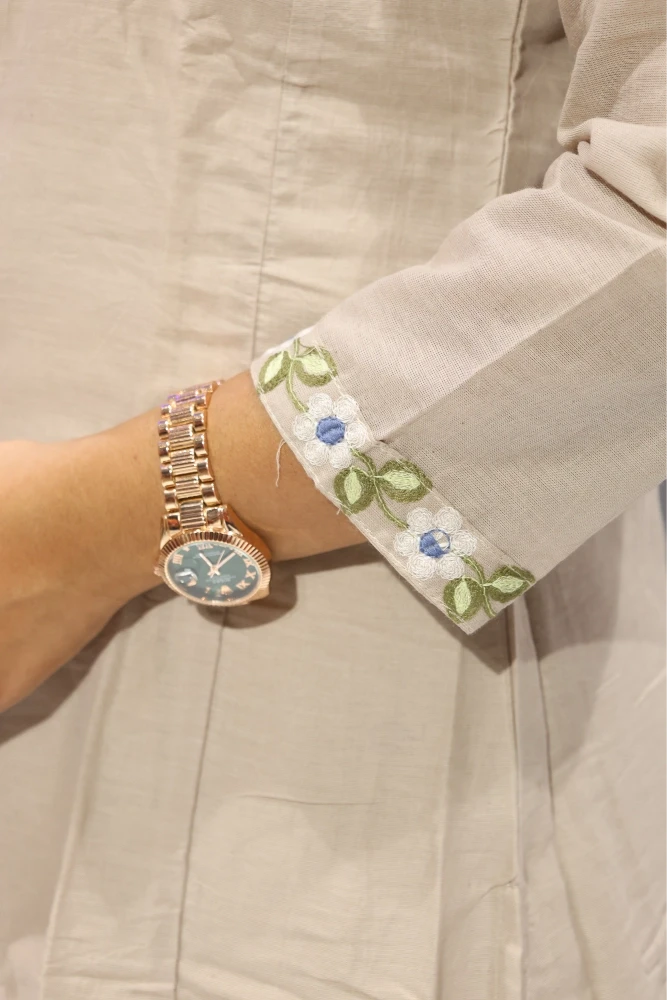 Flower Work Duptta Pair