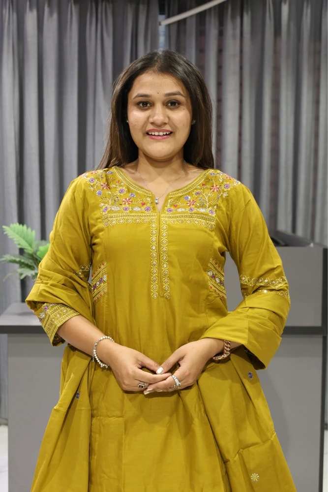 Round Neck Work Cottan Duptta Pair