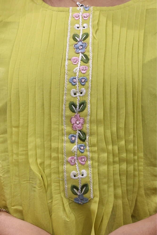 Flower Daman Work Pair