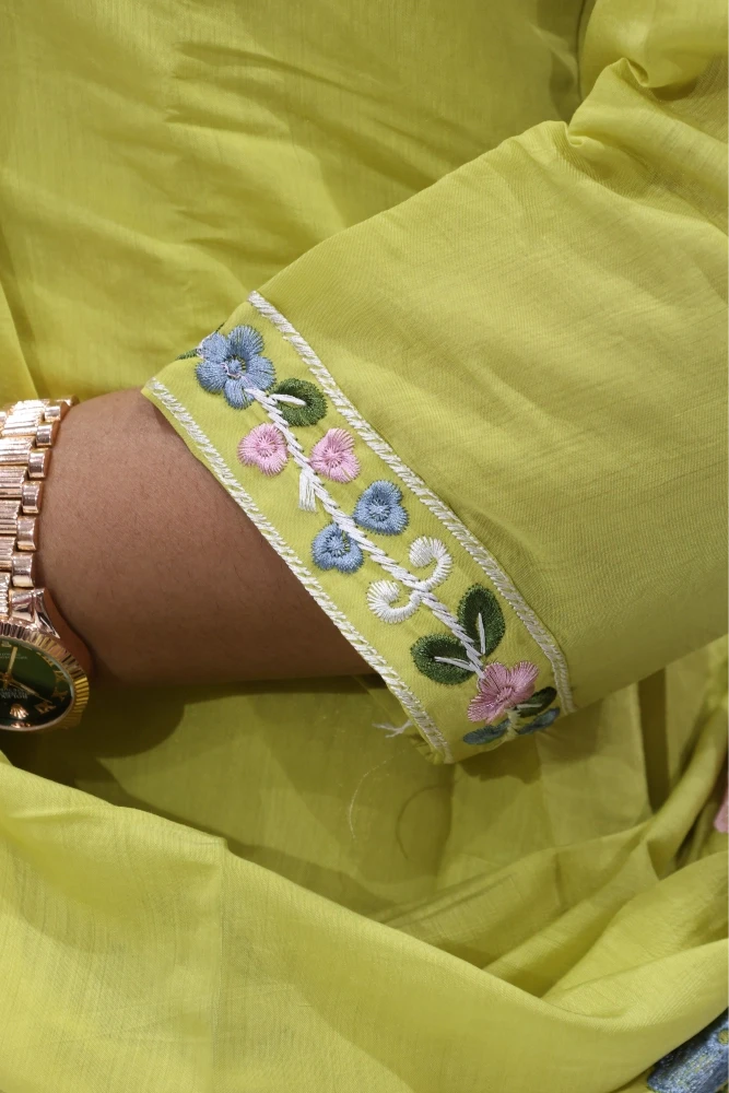 Flower Daman Work Pair