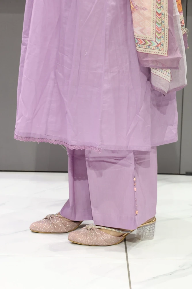 Cotton Plan With Printed Duptta Pair