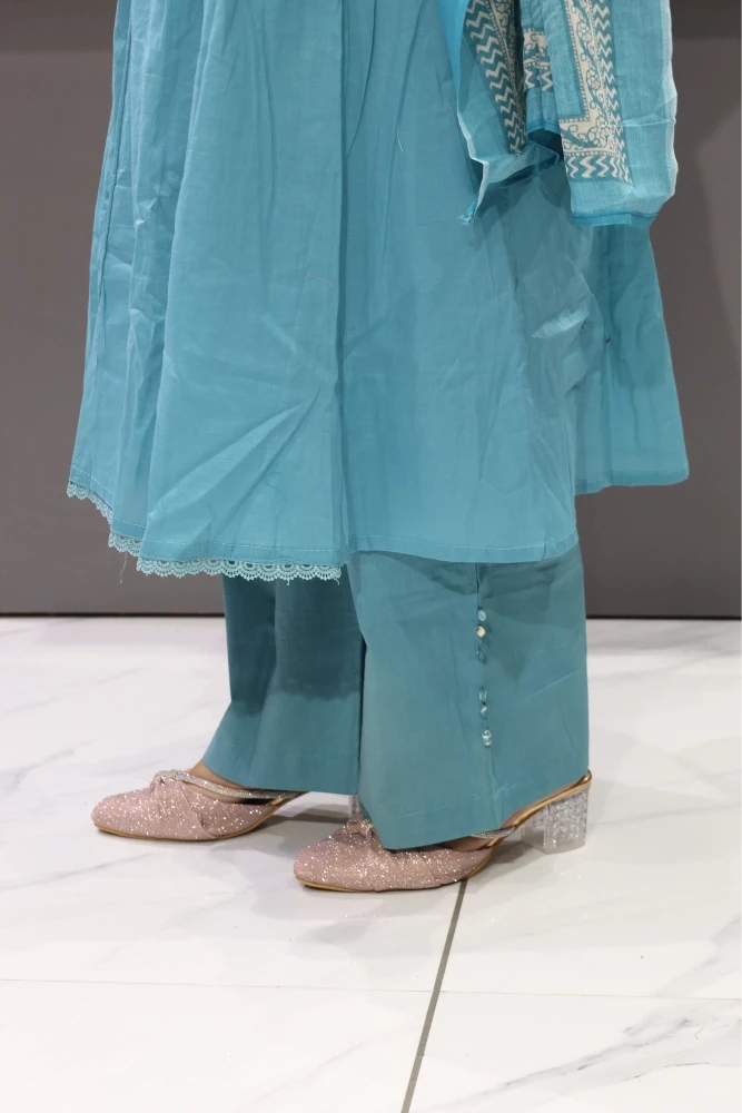 Cotton Plan With Printed Duptta Pair