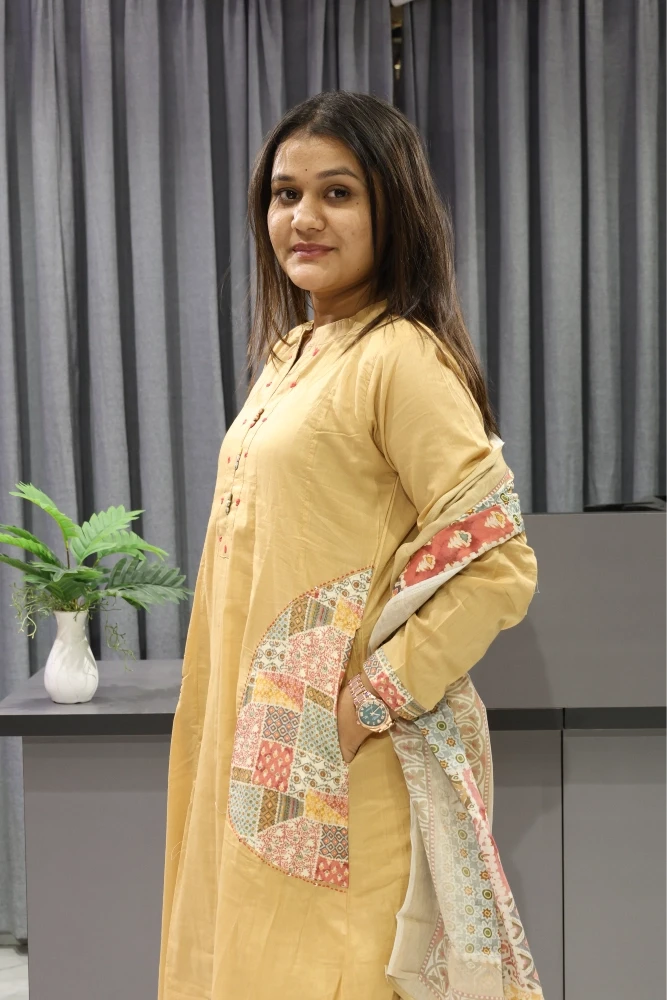 Cotton Plan With Printed Duptta Pair