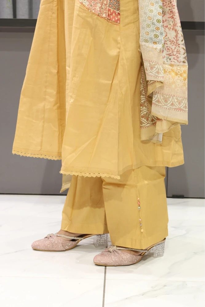 Cotton Plan With Printed Duptta Pair