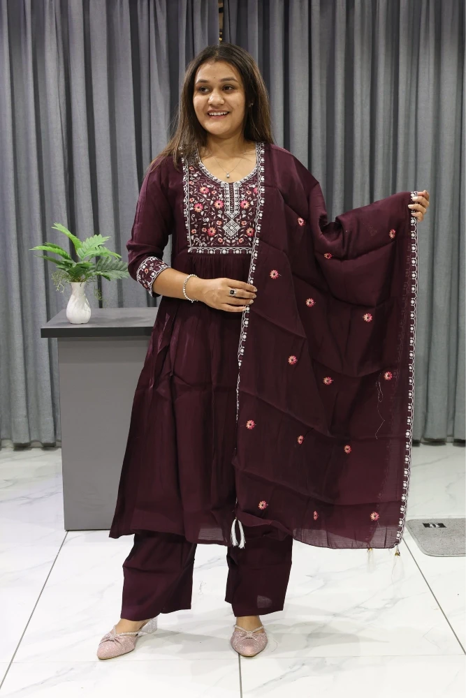 Neck Work Duptta pair