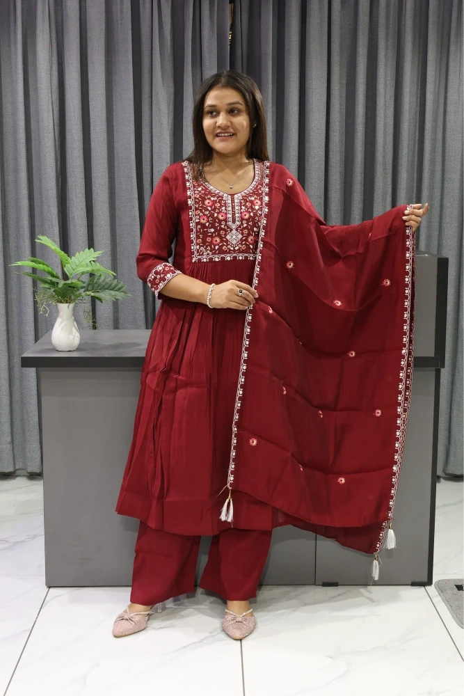 Neck Work Duptta pair