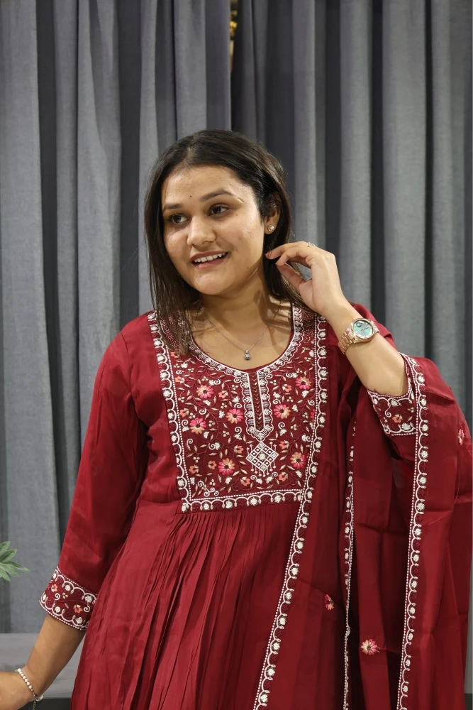 Neck Work Duptta pair