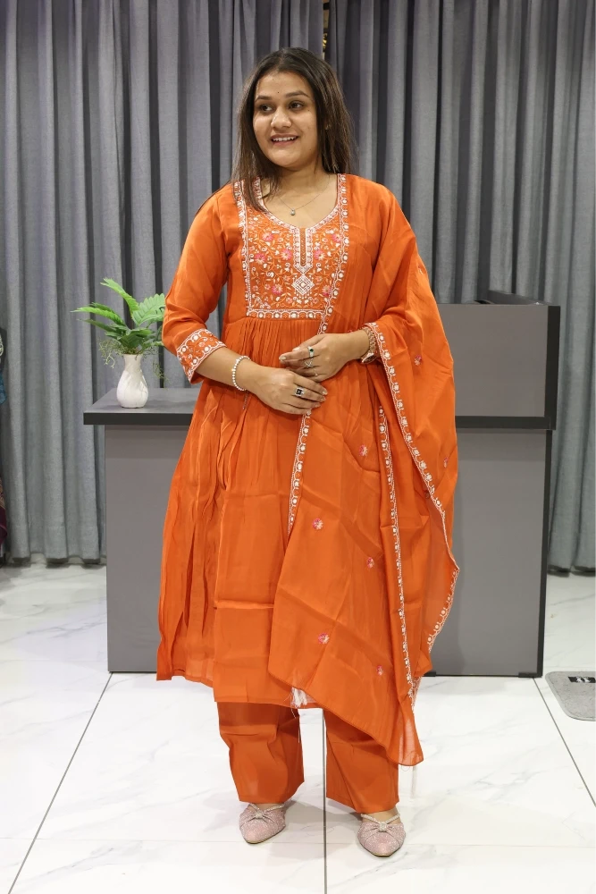 Neck Work Duptta pair