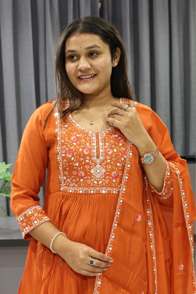 Neck Work Duptta pair