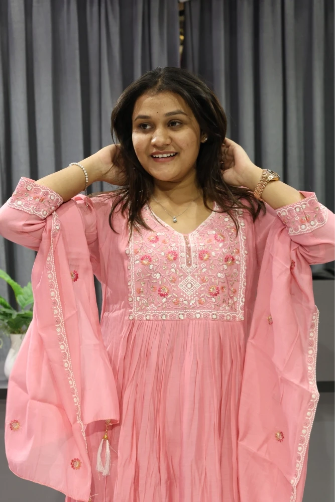 Neck Work Duptta pair