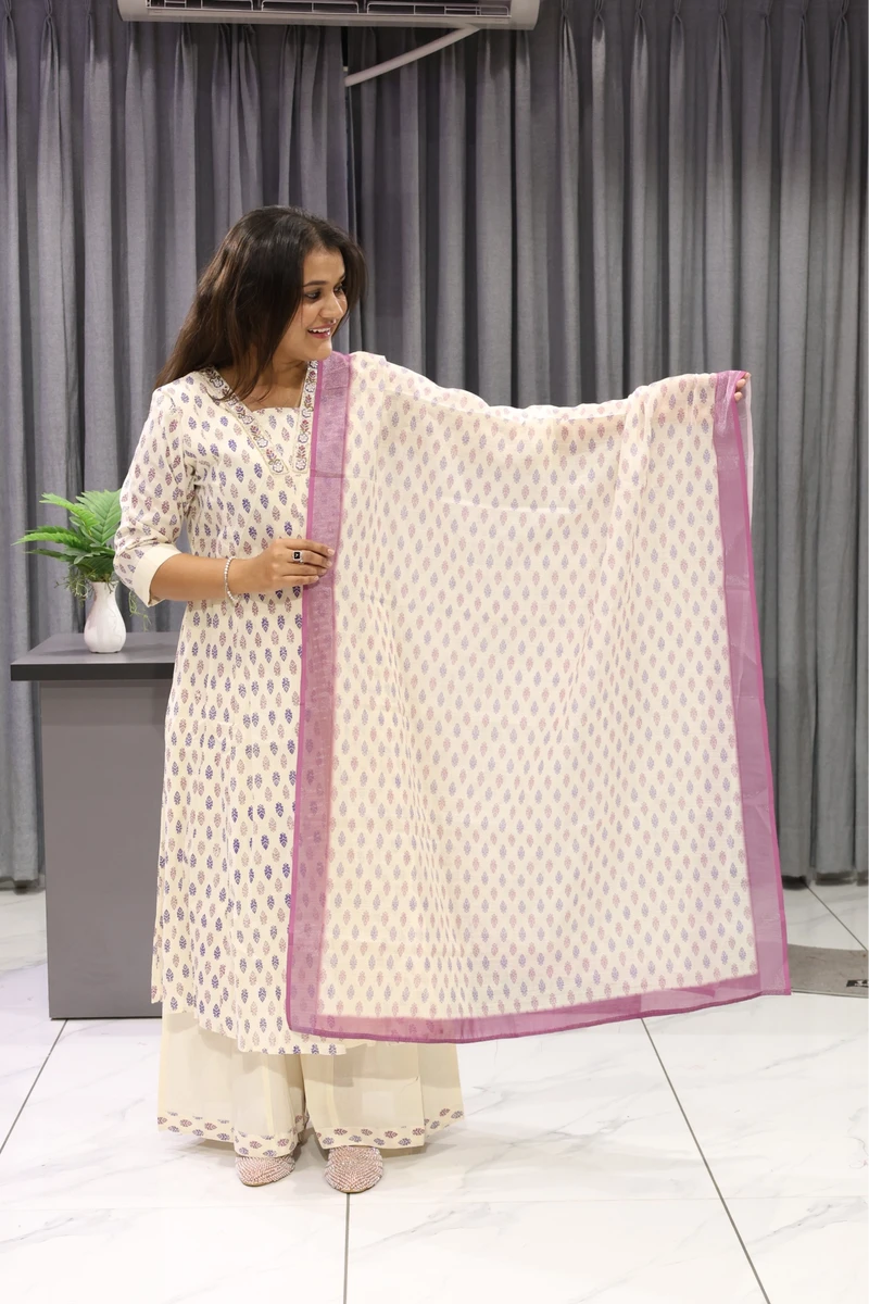 Printed Small Butti Round Pair