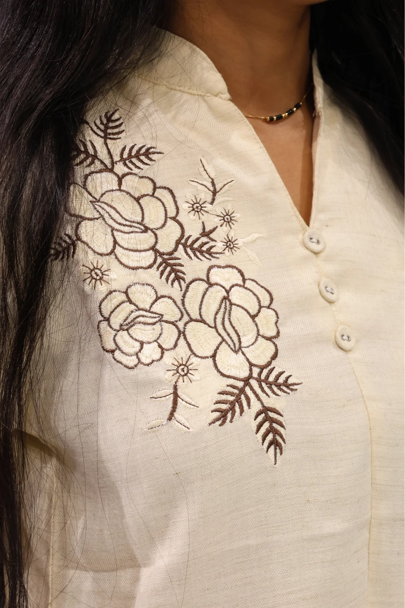 Rose work Corian Cord Set