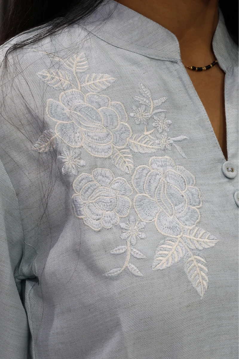 Rose work Corian Cord Set