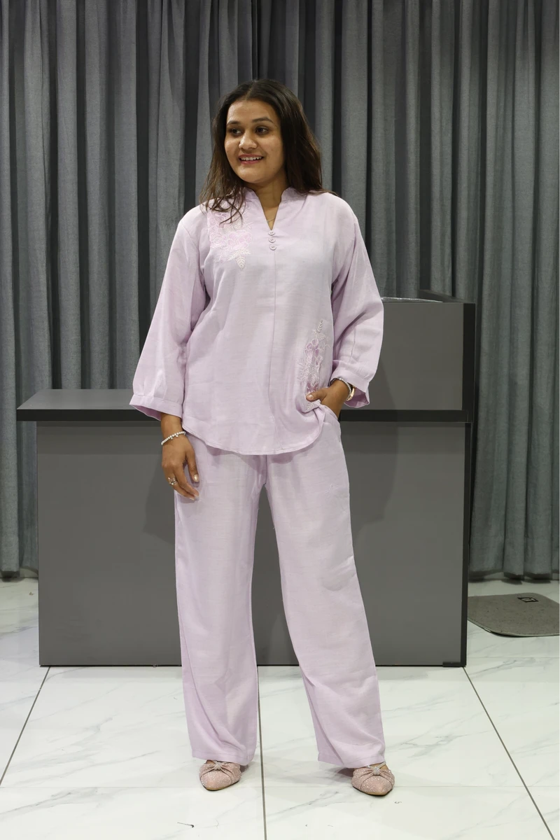 Rose work Corian Cord Set