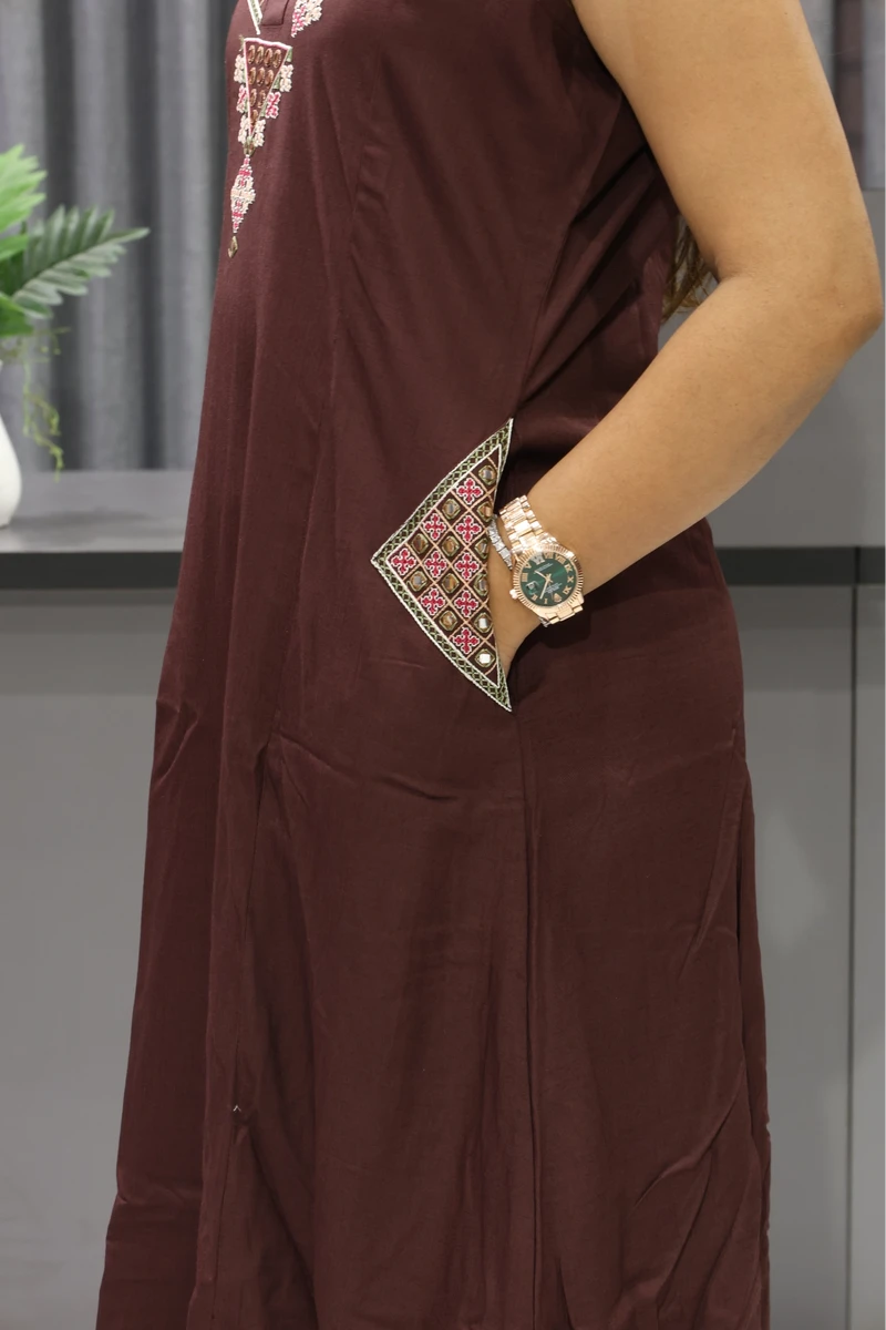 V Neck Pocket Work Plaza Pair