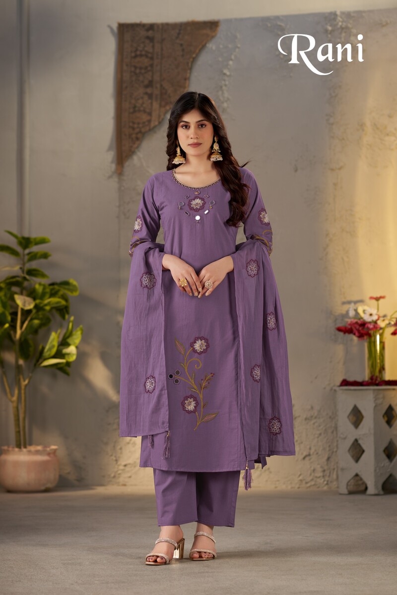 Vel Mirror Work Duptta Pair