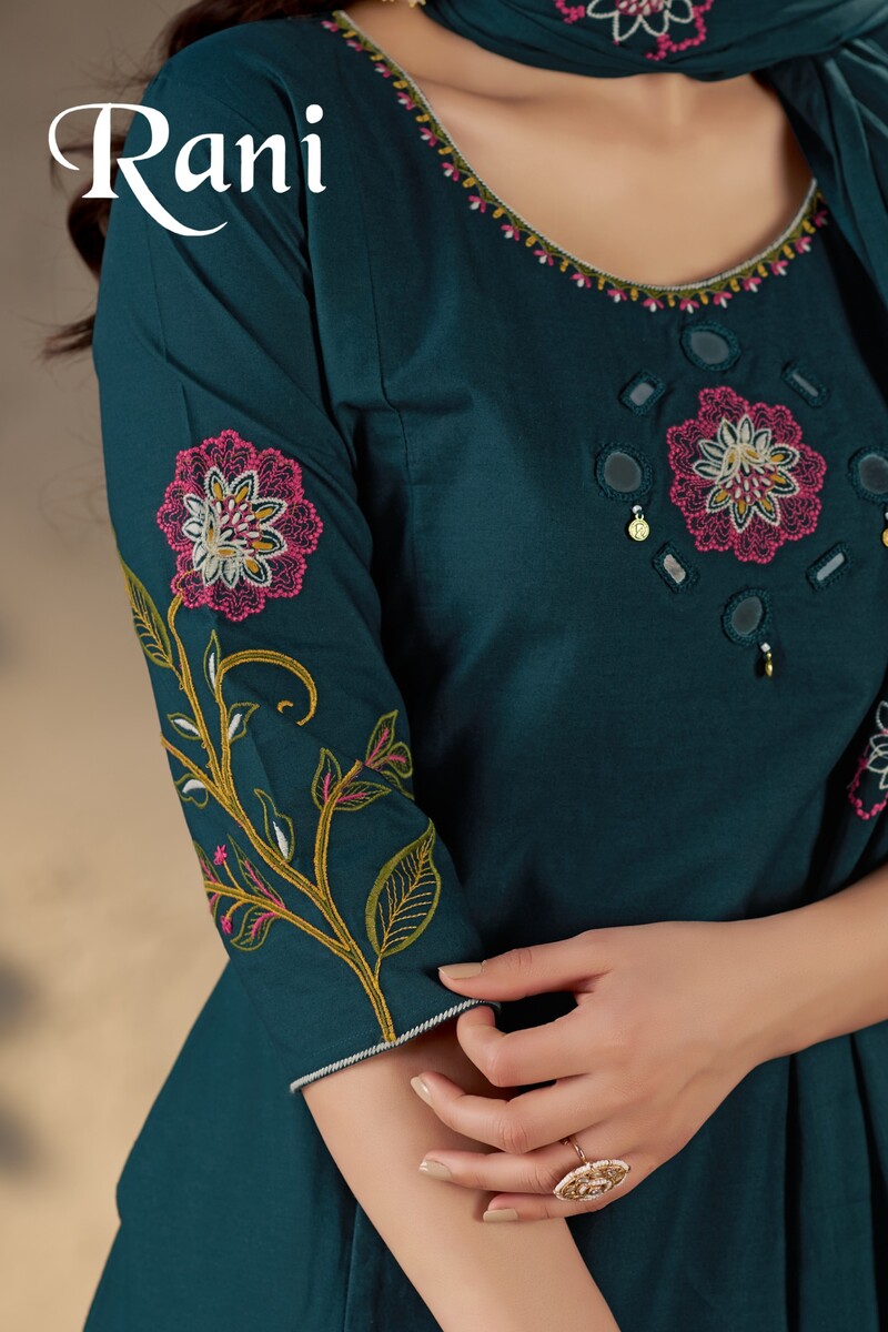 Vel Mirror Work Duptta Pair