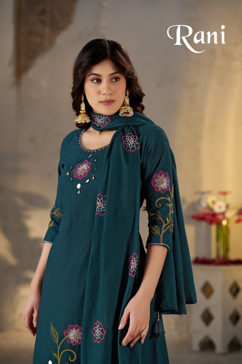 Vel Mirror Work Duptta Pair