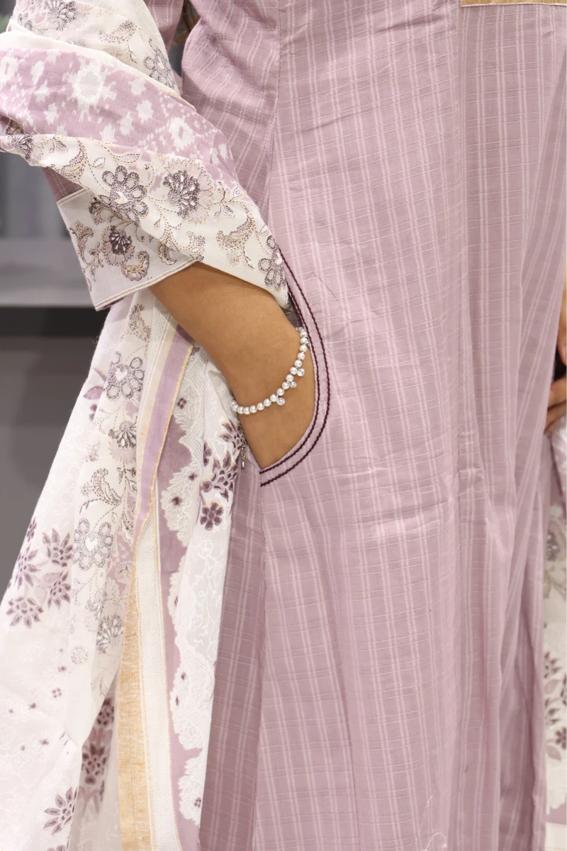 Hand Work A Line Round Duptta Pair