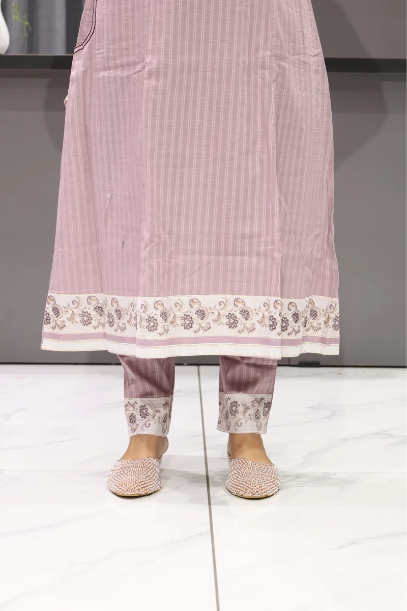 Hand Work A Line Round Duptta Pair