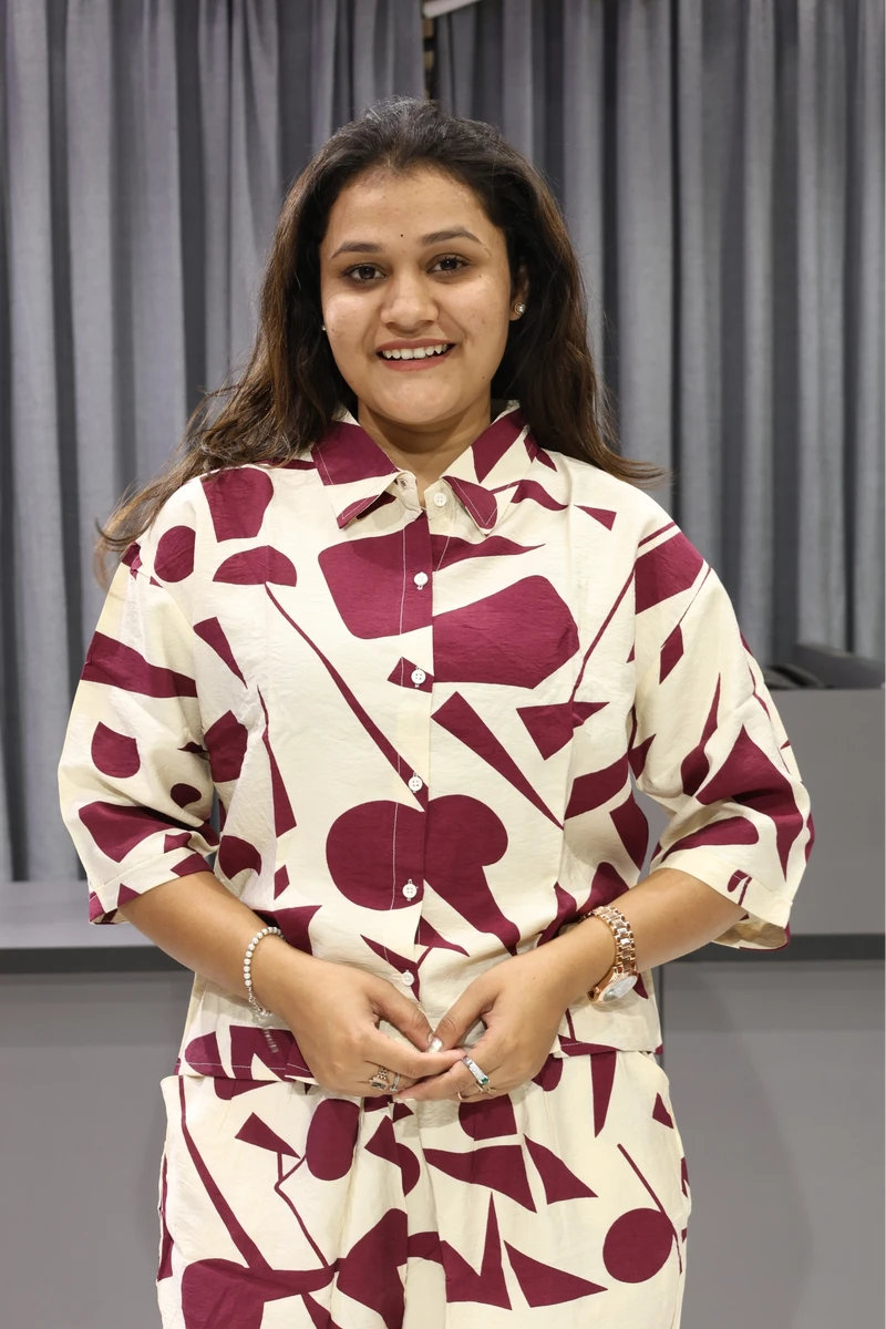 Triangle Printed Cord Set