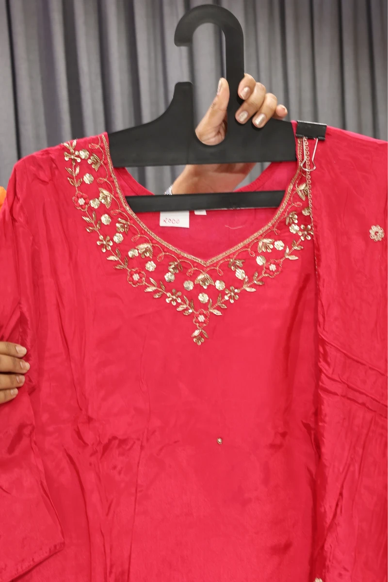 Hand Work Straight Duptta Pair