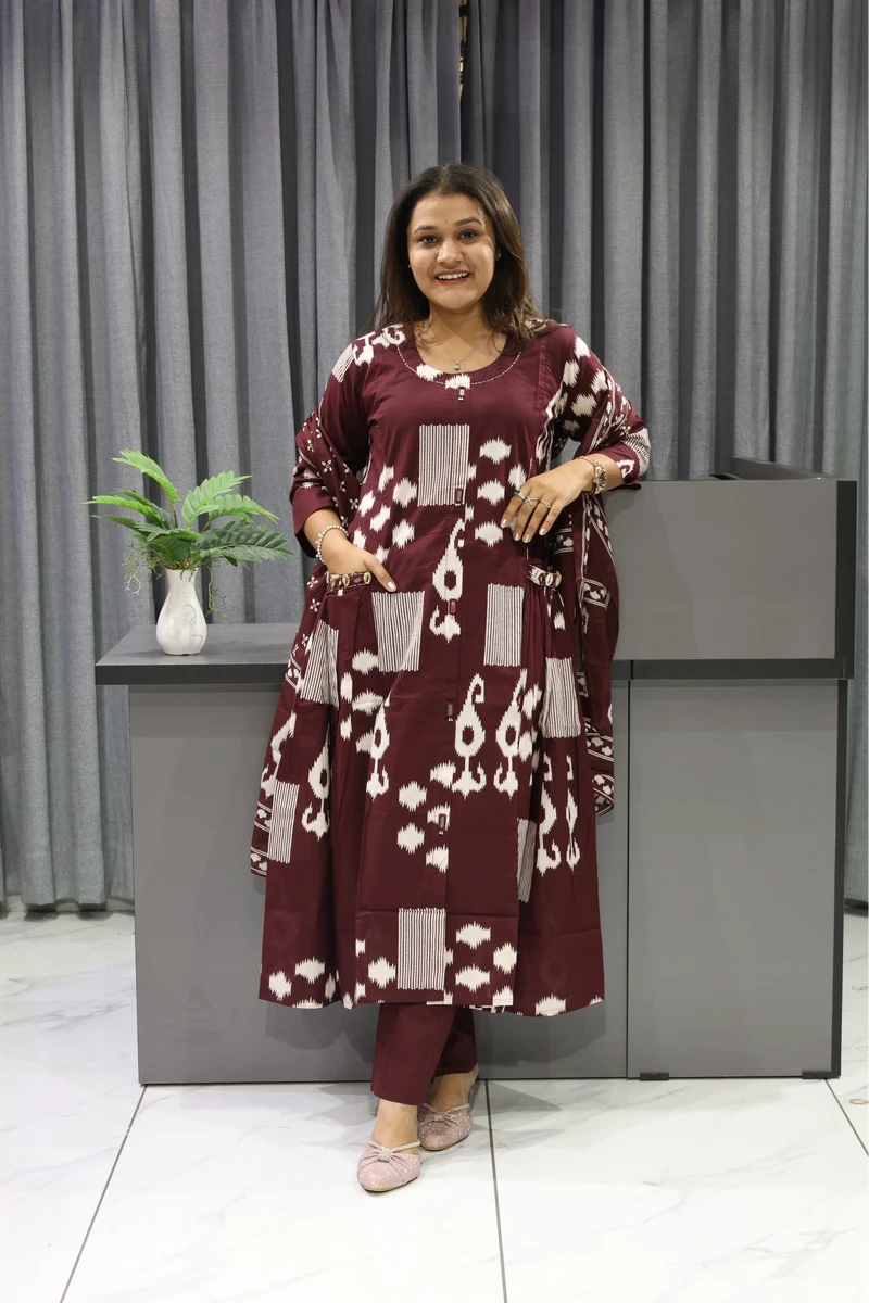 Pocket Mirror Work Printed Pair