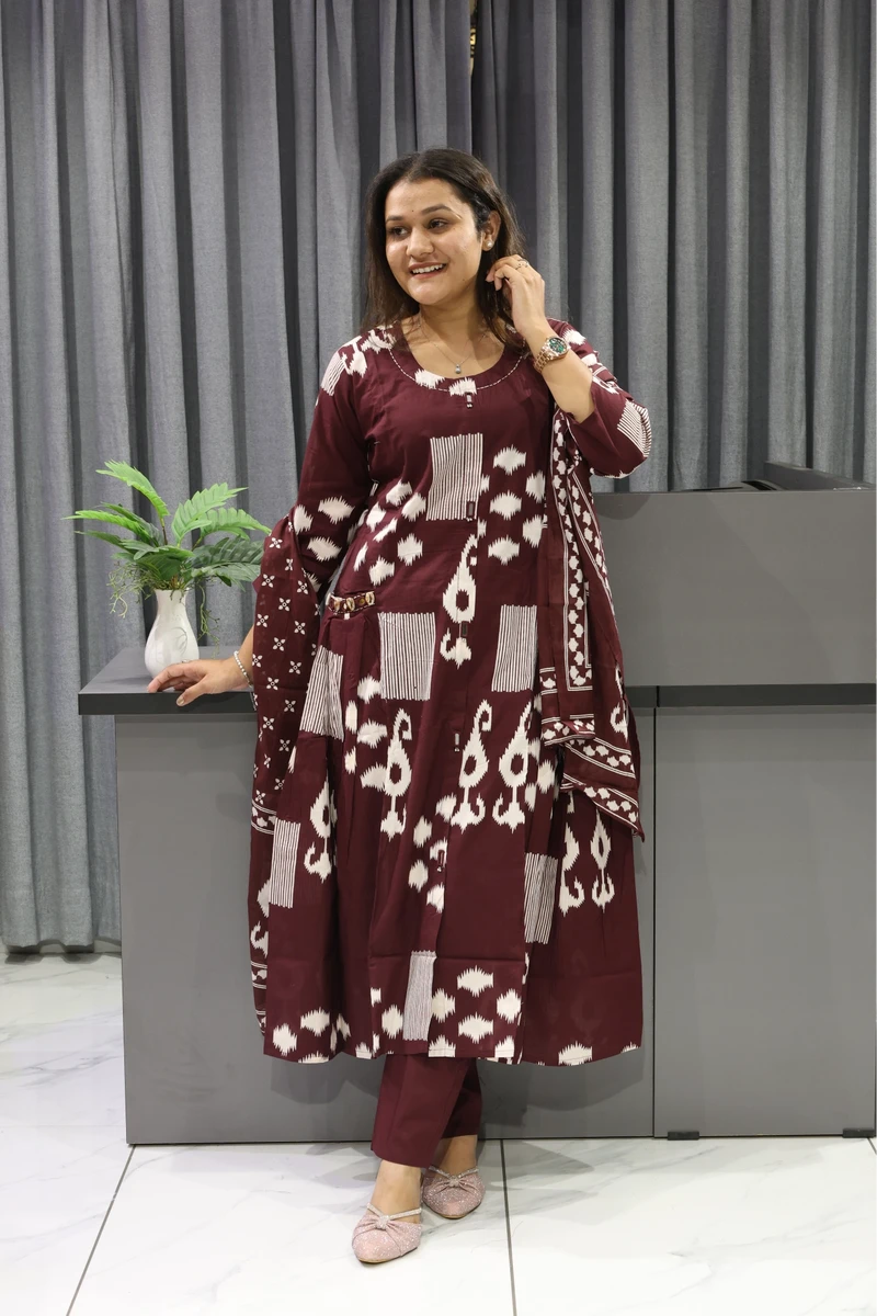 Pocket Mirror Work Printed Pair