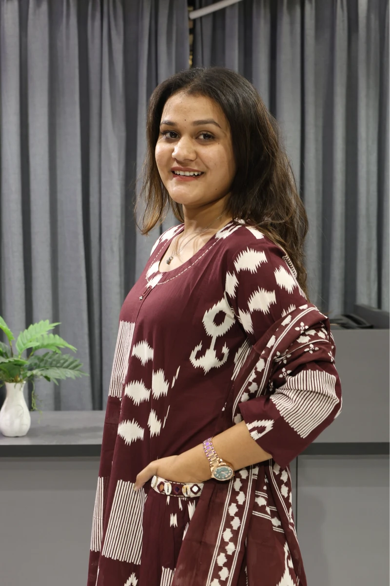 Pocket Mirror Work Printed Pair