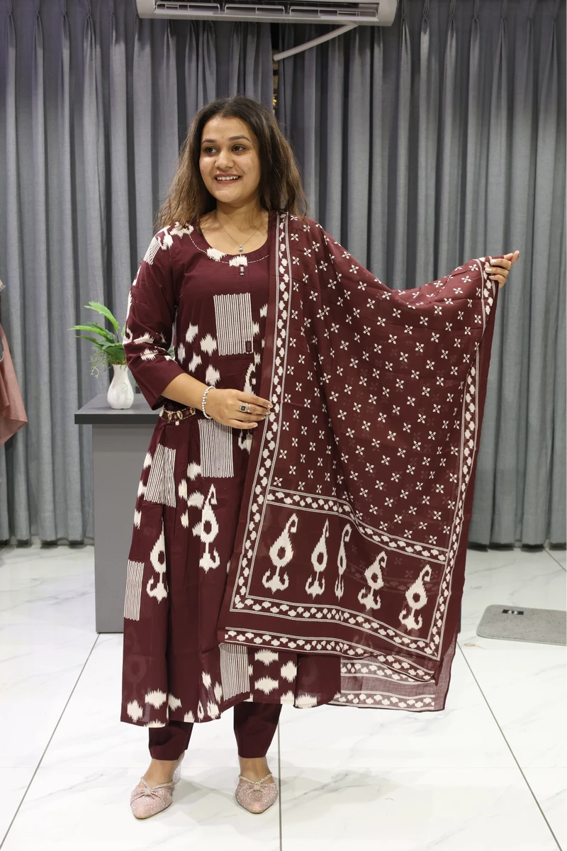 Pocket Mirror Work Printed Pair