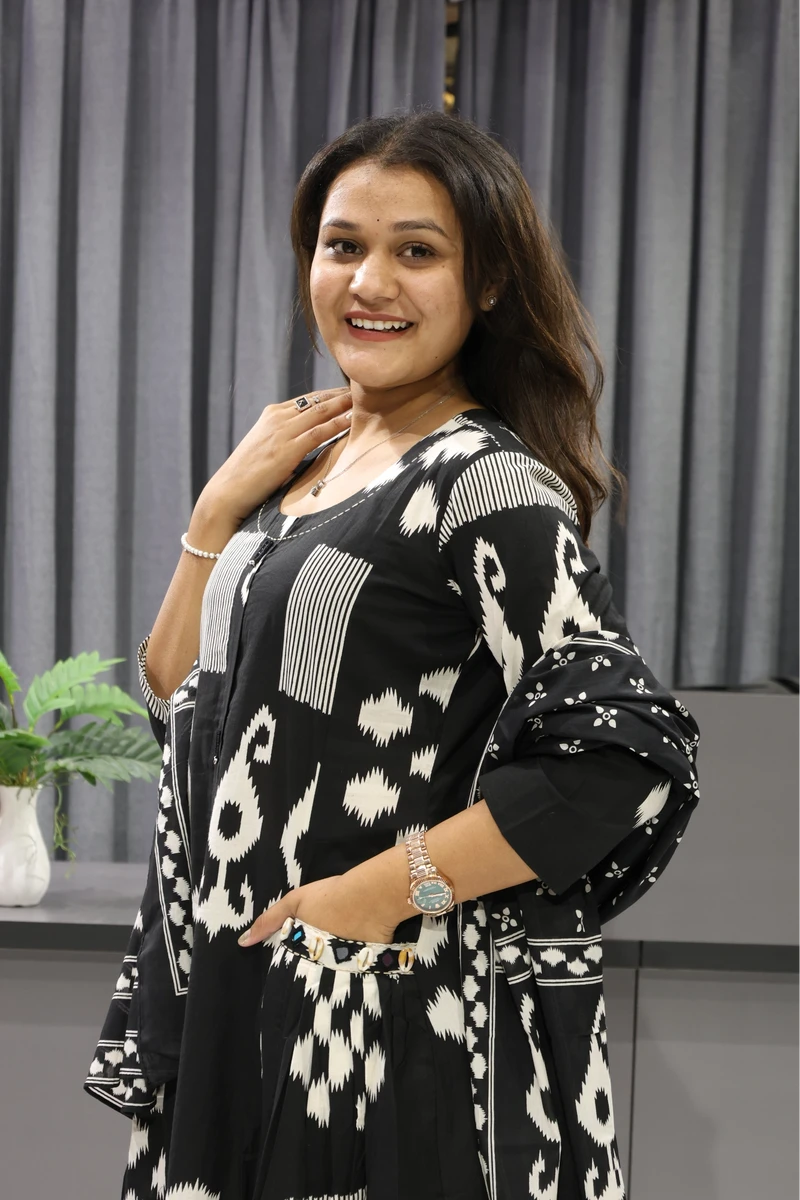 Pocket Mirror Work Printed Pair