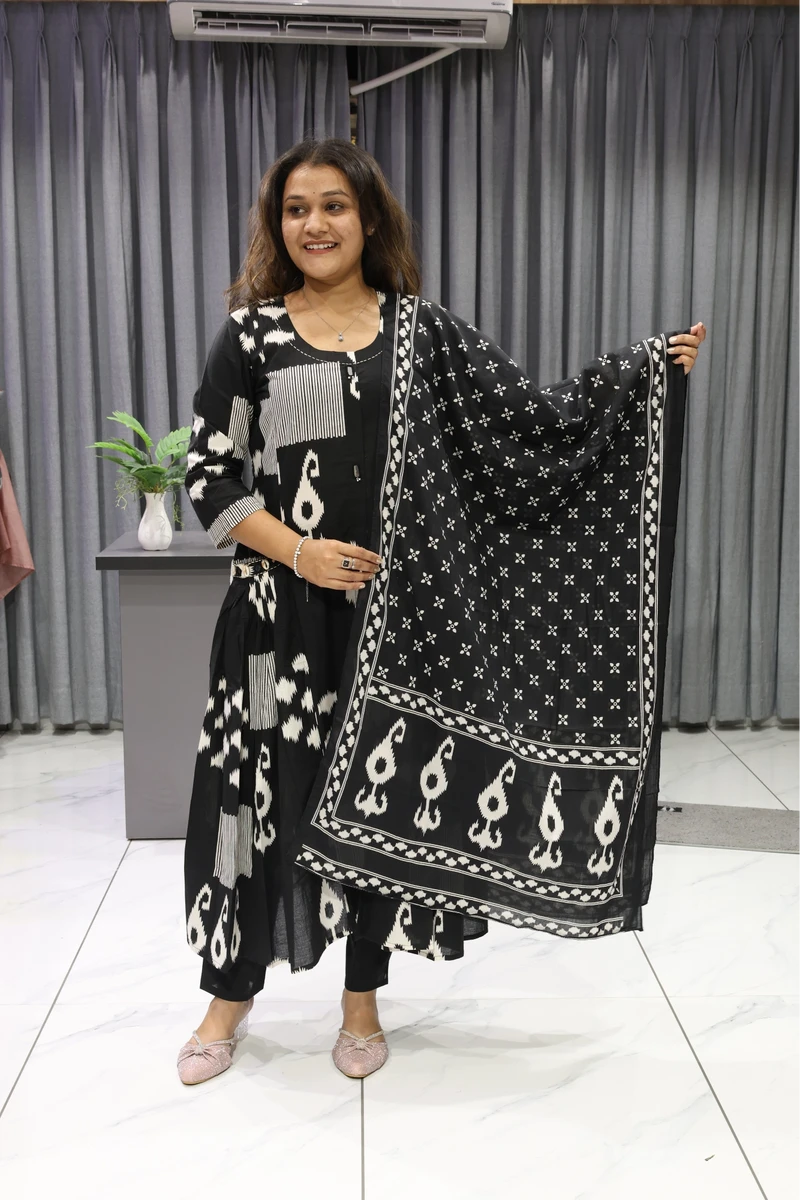 Pocket Mirror Work Printed Pair