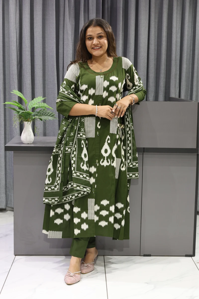 Pocket Mirror Work Printed Pair