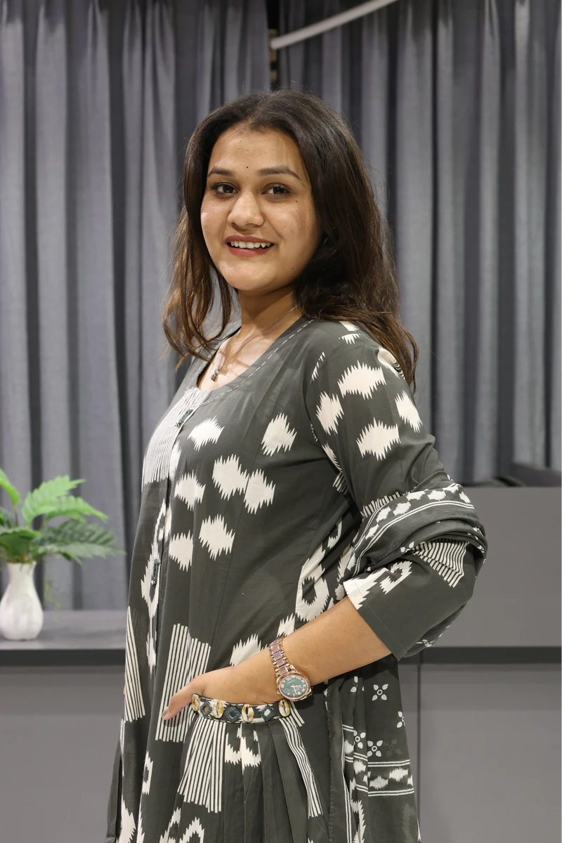 Pocket Mirror Work Printed Pair