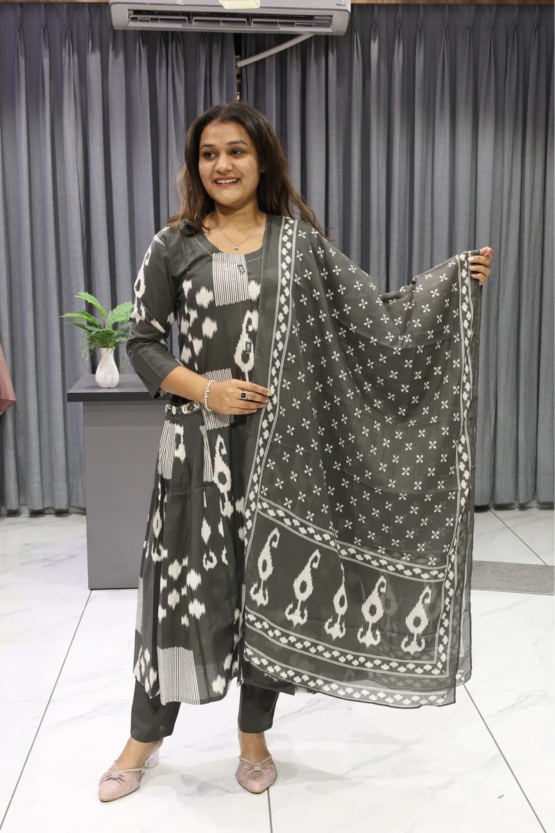 Pocket Mirror Work Printed Pair