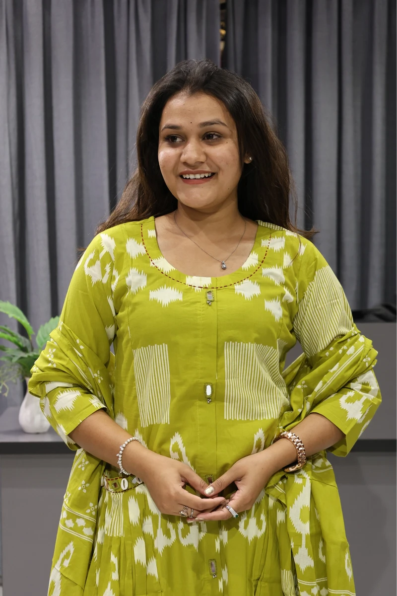 Pocket Mirror Work Printed Pair