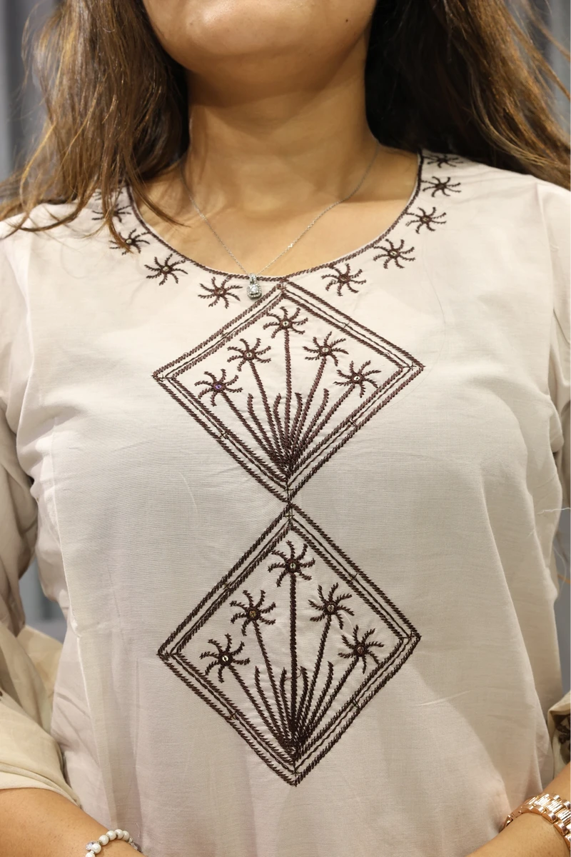 Square Plam Work Duptta Pair