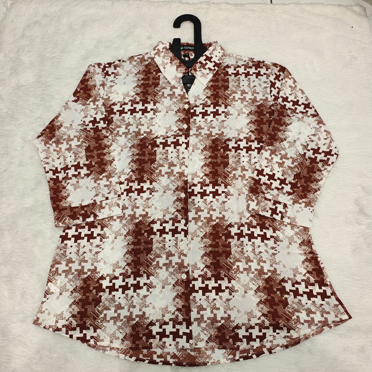 Plus Size Mix Printed Shirt