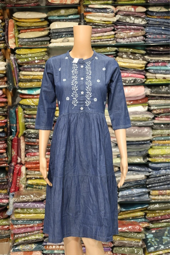 Denim Vel Work One Piece