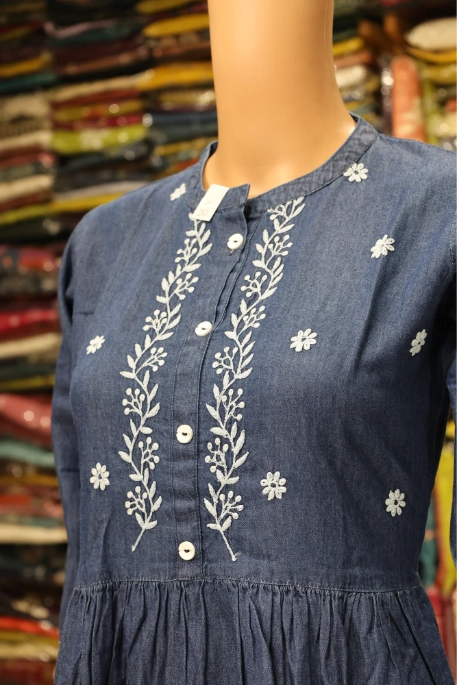 Denim Vel Work One Piece