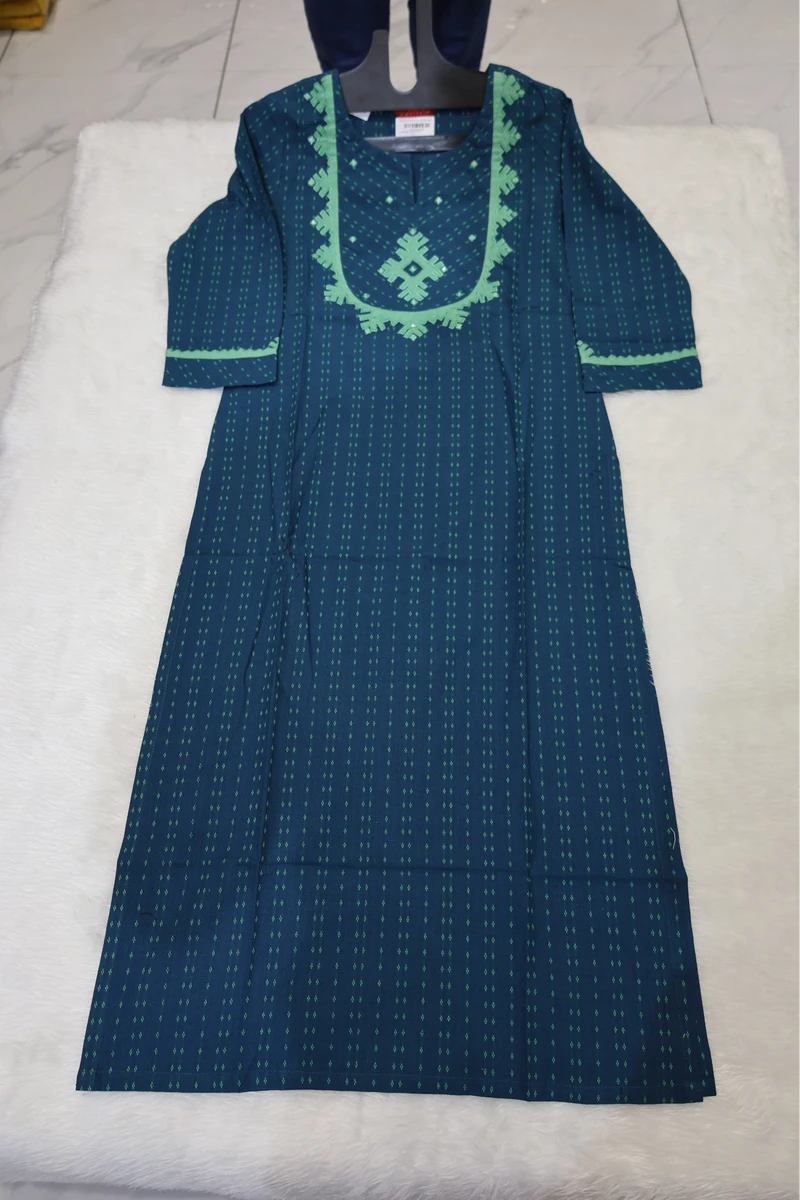 Applique With Mirror Work Kurti