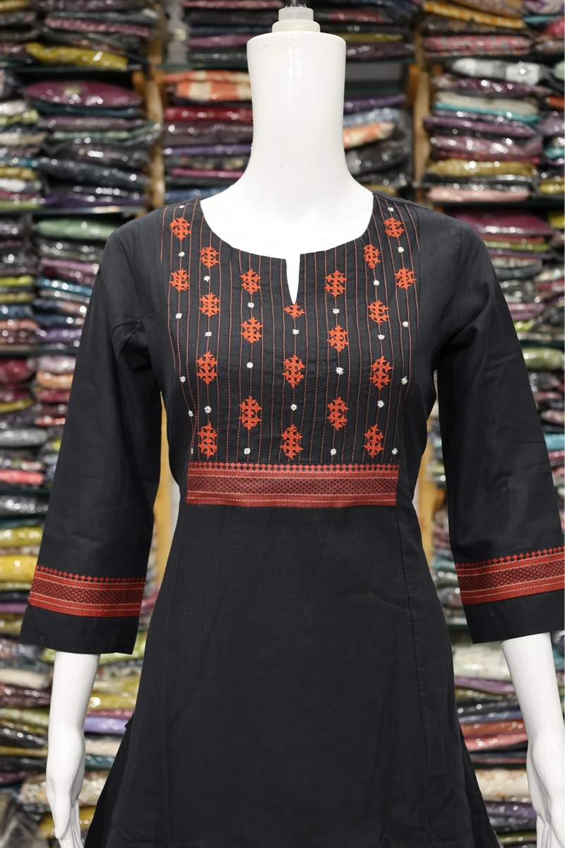 Bawariya Work Aline Cut Kurti