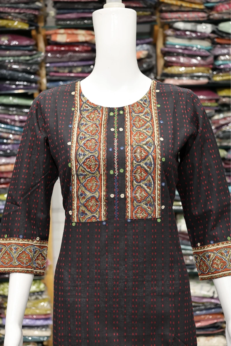 Ajarak Neck Design Kurti