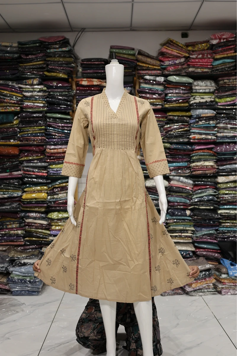 V Neck Chapati Kurti