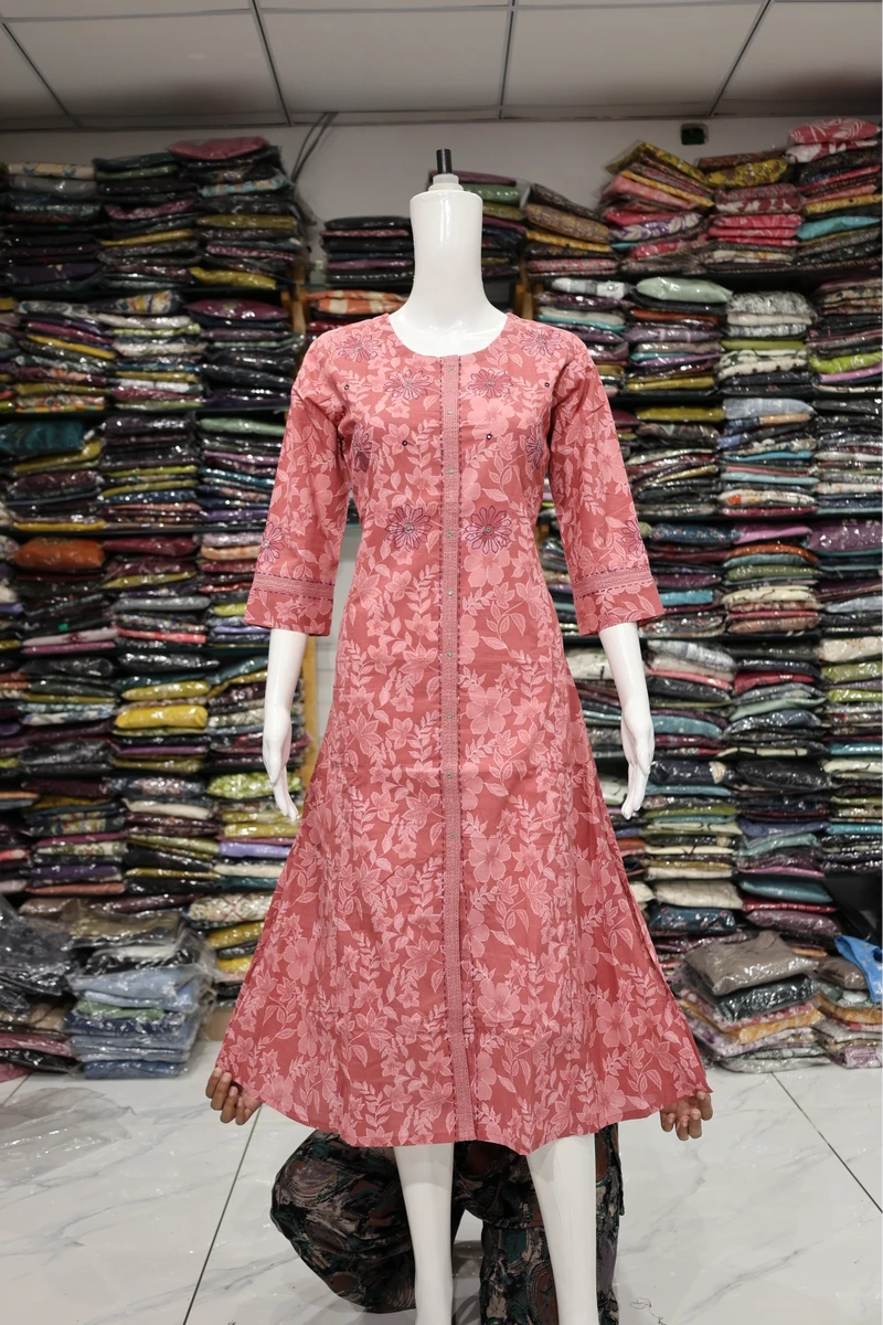 Flower Print Aline Kurti