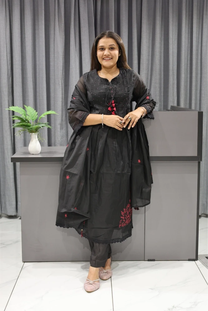 Side Daman Work Duptta Pair