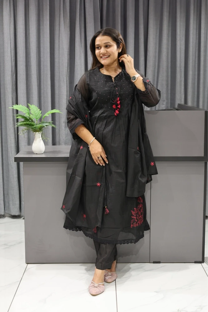 Side Daman Work Duptta Pair