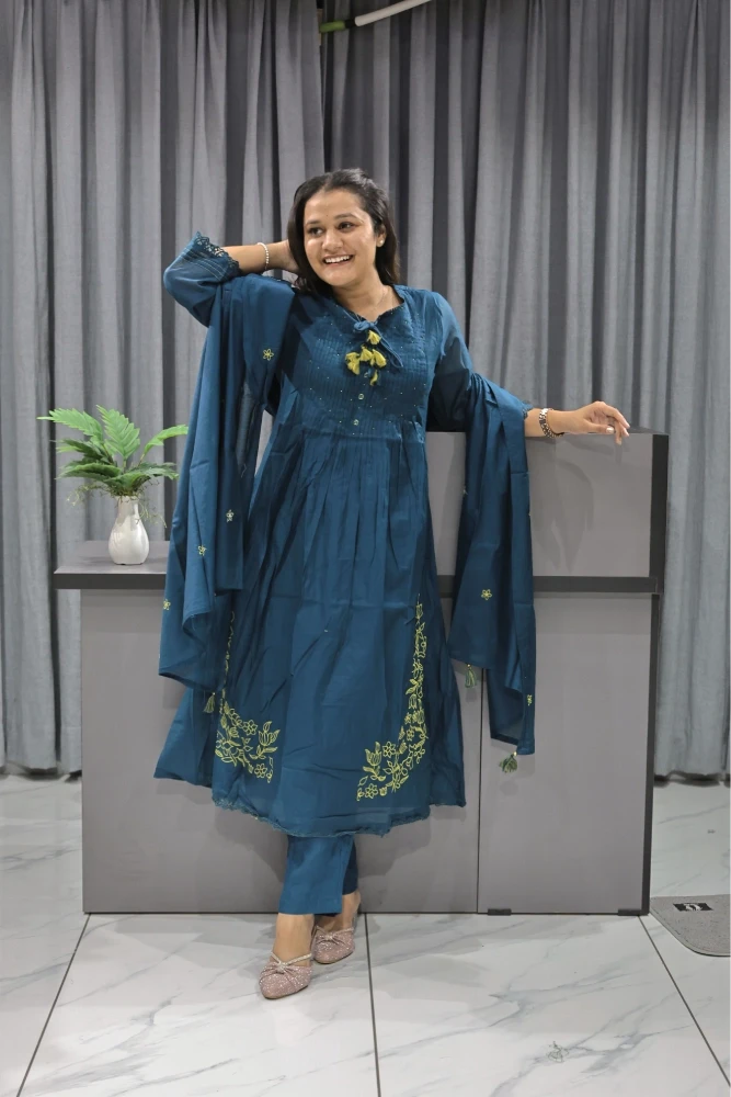 Side Daman Work Duptta Pair