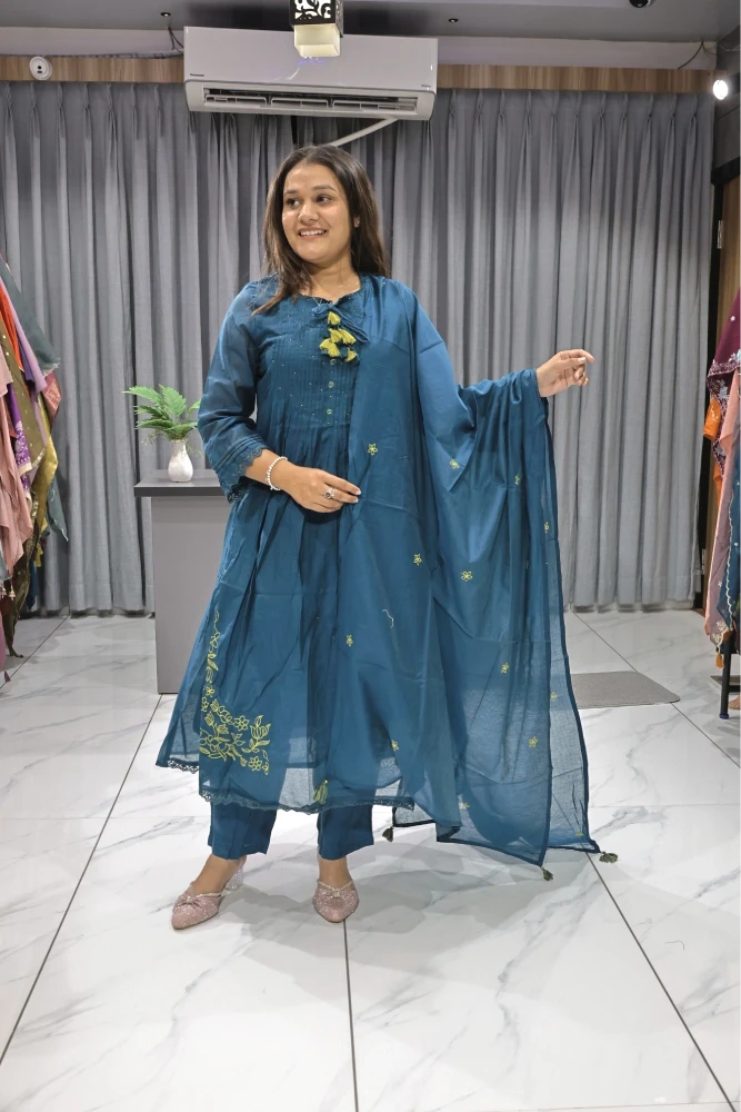 Side Daman Work Duptta Pair