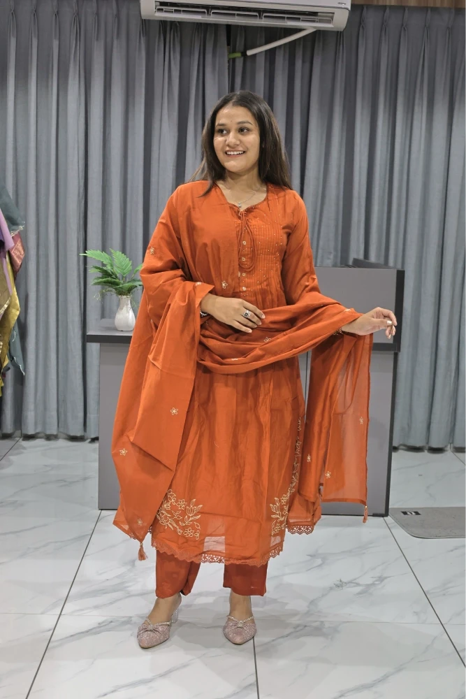 Side Daman Work Duptta Pair